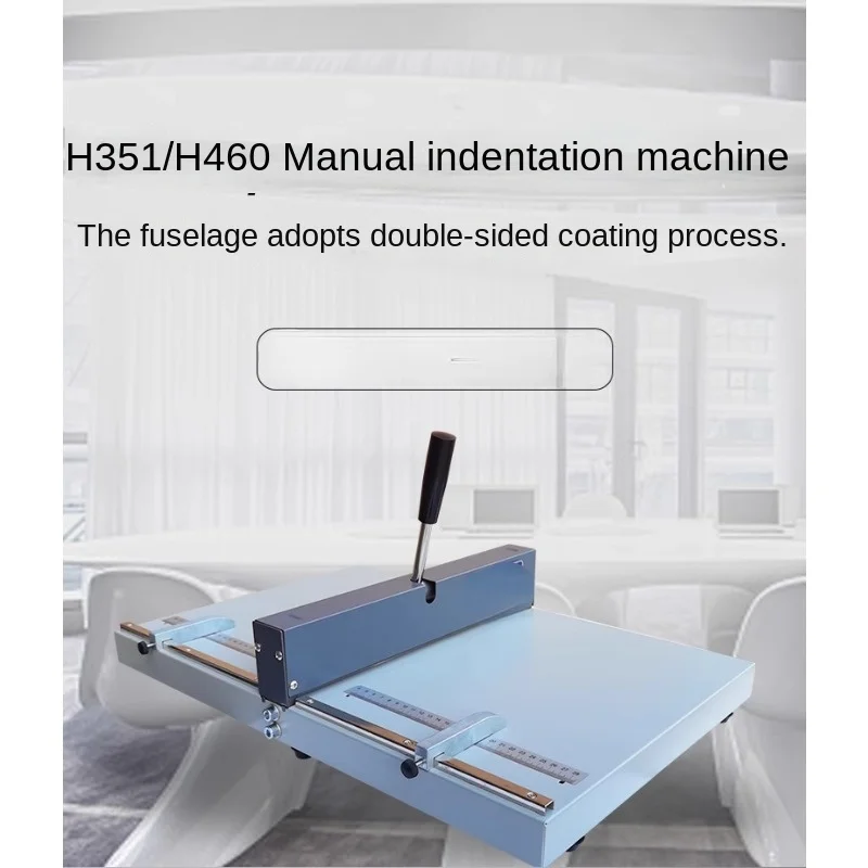 Creasing Machine Manual A3 A4 Thick Paper Folding Machine Tender Binding Cover Book Ridge Line H460 H351