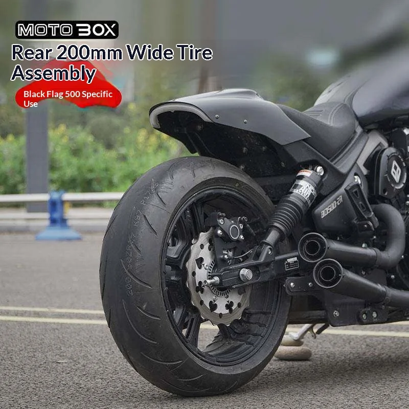 【Premium】For Benda Black Flag 500/Chinchilla 350/Napoleon 450 modified 200mm wide tire kit with widened rear wheel