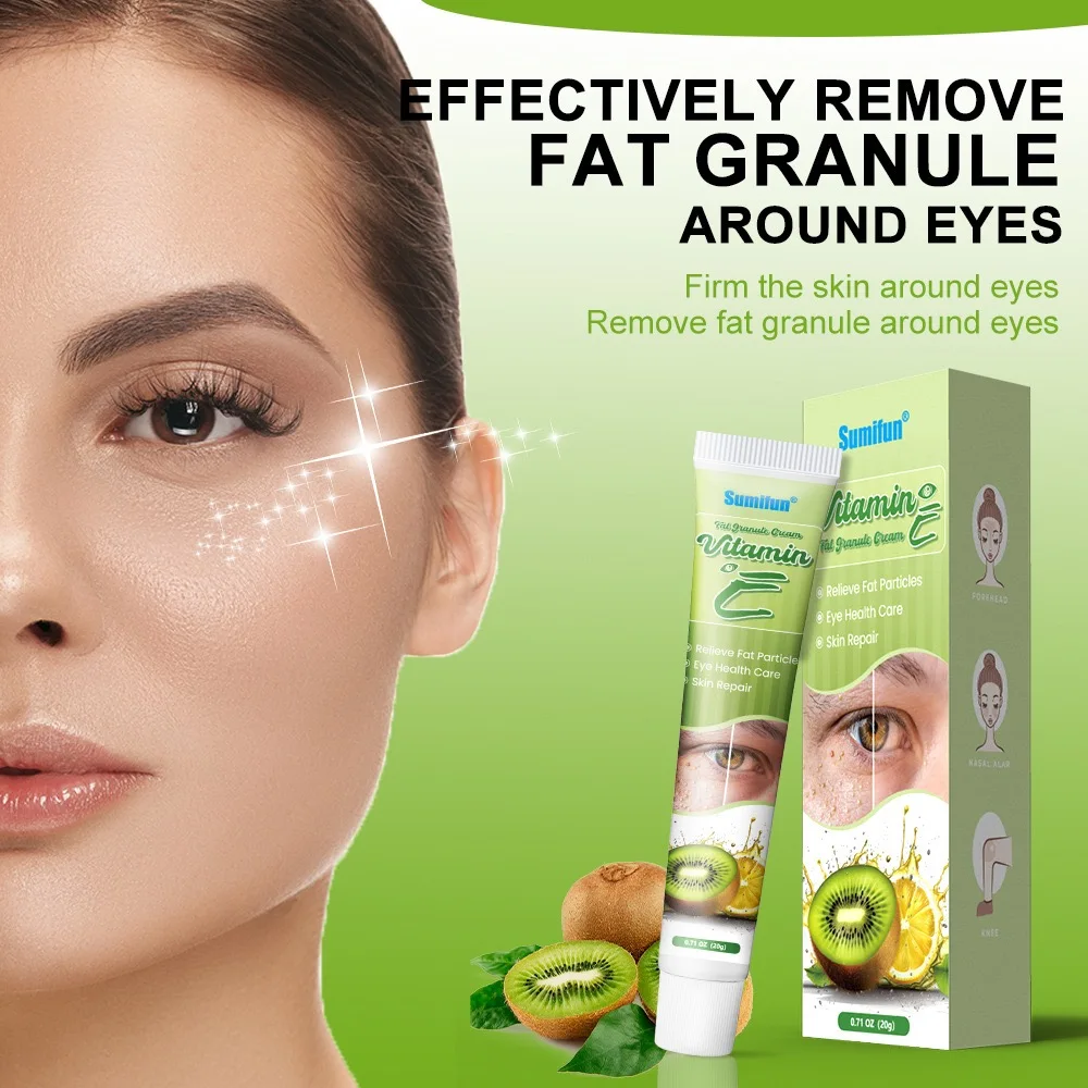 Fat Granules Remover Eye Cream Effective Remove Fat Granules Puffiness Anti-Particles Milia Remover Product Repair Eye Skin Care
