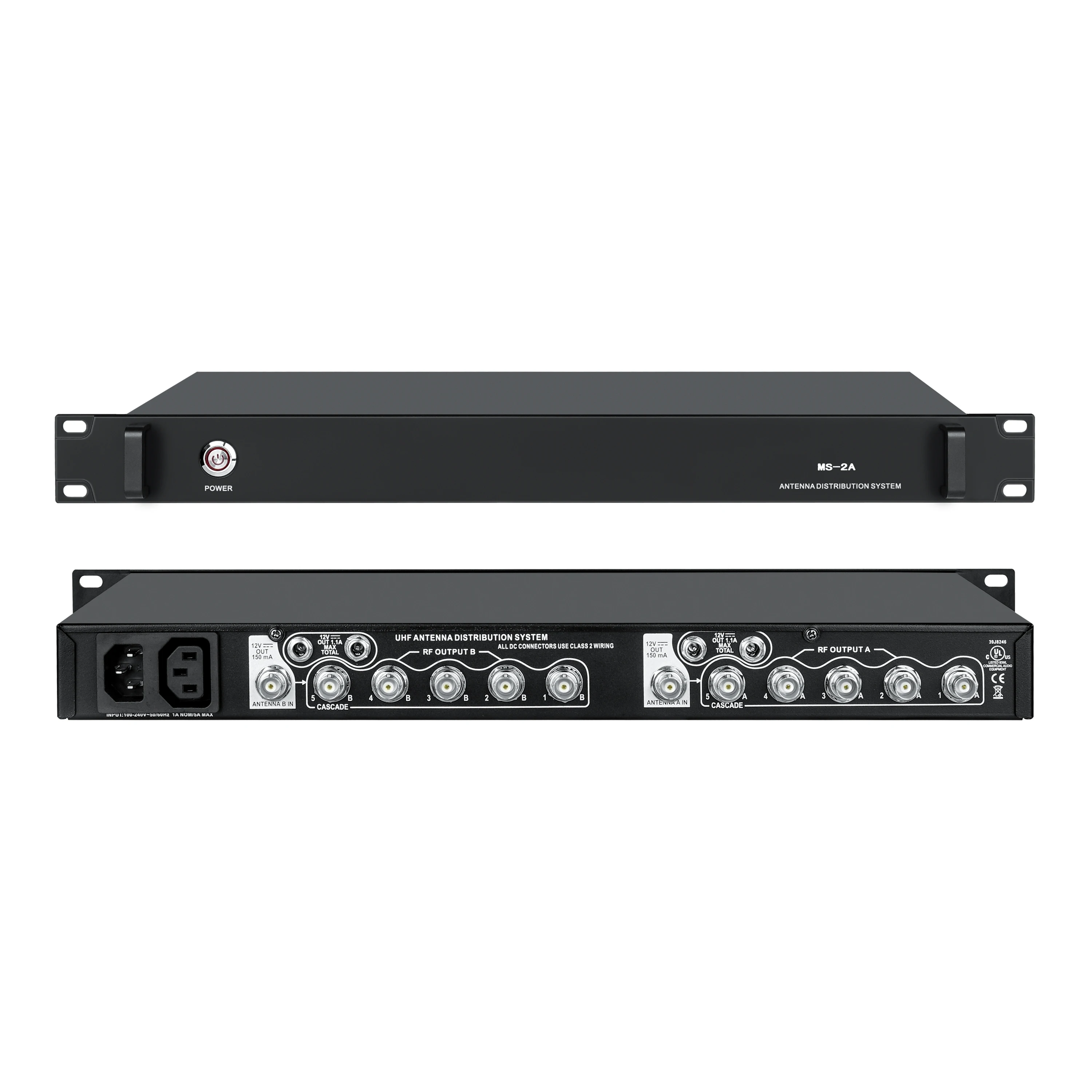 

10 Channels Antenna Amplifier MS2A 500 Meters Range Good Use for Outdoor Performance Stage Big Stage Music Festival