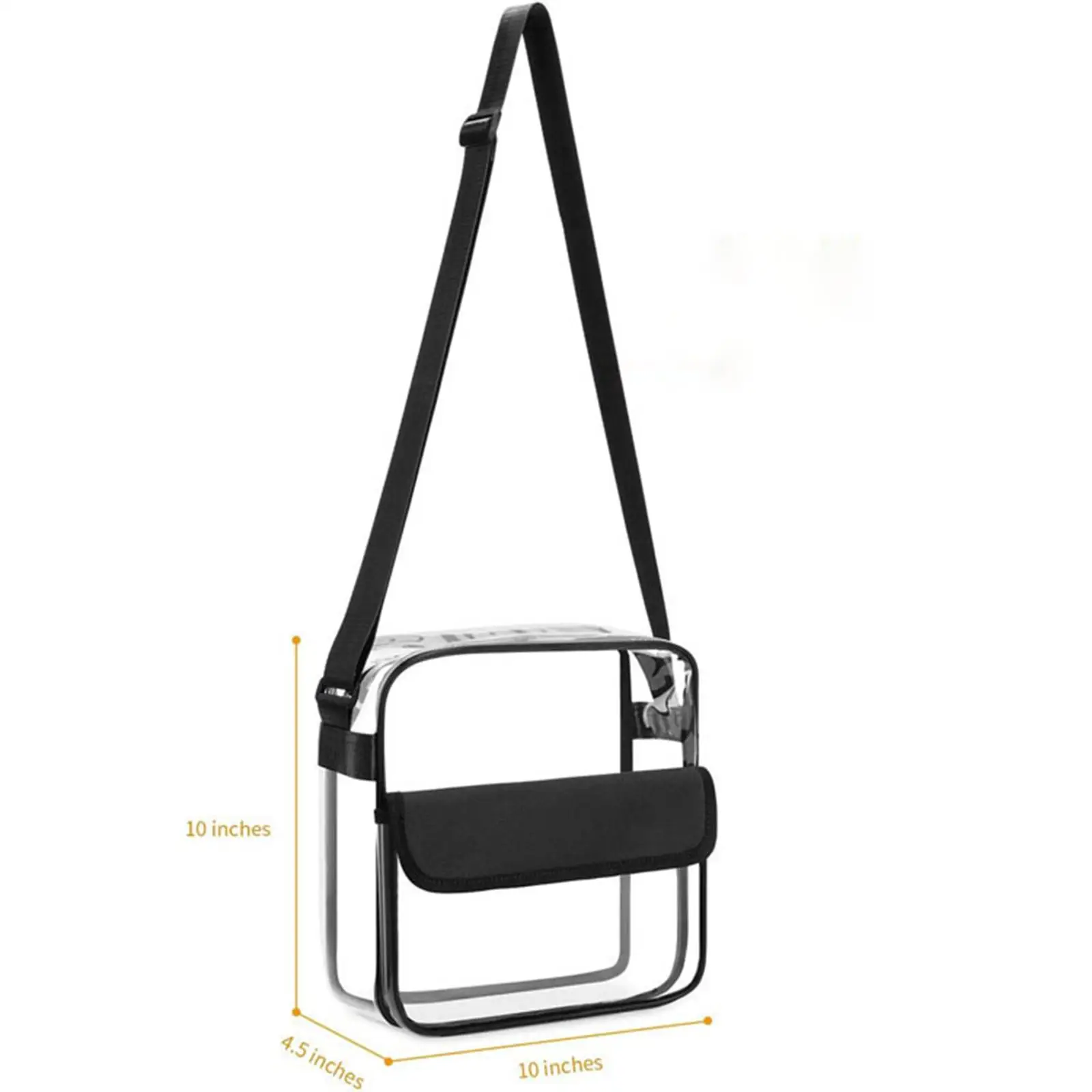 Large Capacity Clear Bag, Stadium Approved Tote, Shoulder Bag Adjustable Purse Transparent Bag for Sports Music Festival Beach
