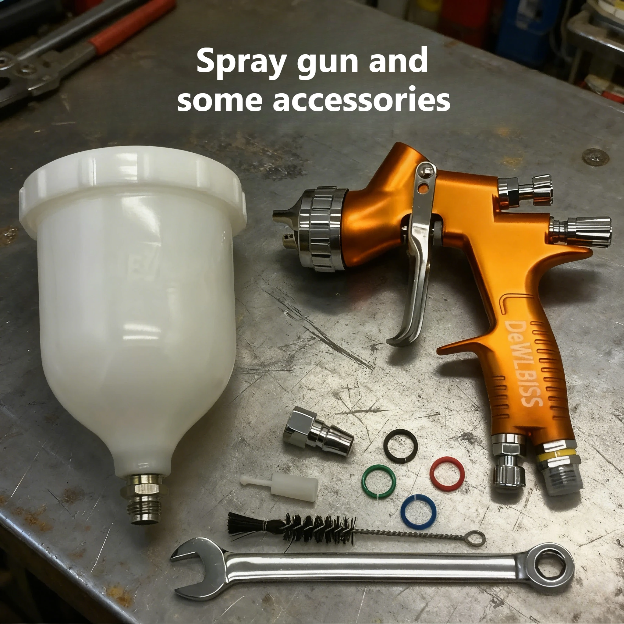 Spray Gun GTl Pro LITE Painting Gun TE20/T110 1.3mm/1.8mm Nozzle Glod With Mixing Cup Water Based Air Spray Gun Airbrush