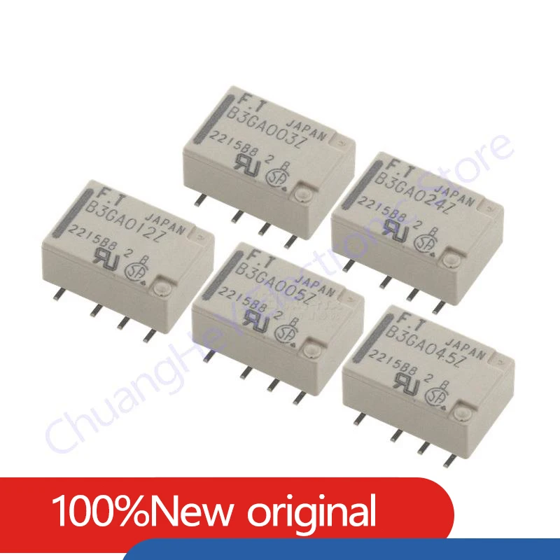 

10PCS/Lot New FTR-B3GA003Z B3GA04.5Z B3GA005Z B3GA012Z B3GA024Z 3V/4.5V/5V/12V/24V SMD8 Two sets of conversions Signal Relay