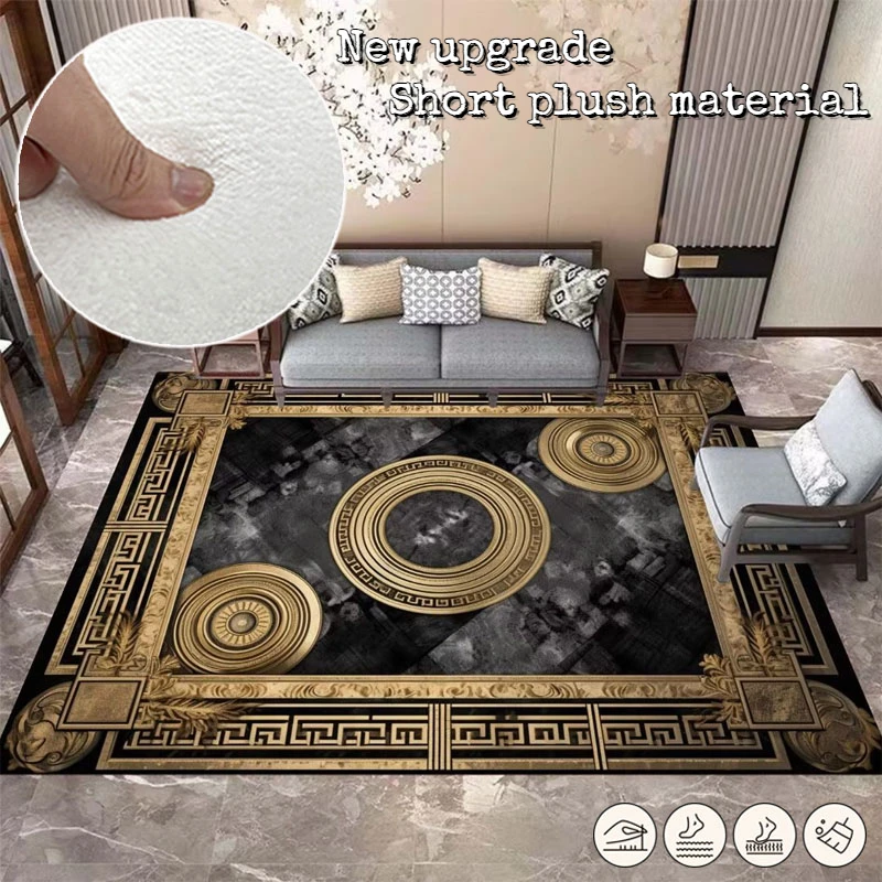 Luxury classical Carpet Living Room Big Size 140x200cm home Decor balcony Non-slip floor mats Bedroom bedside area rugs washable