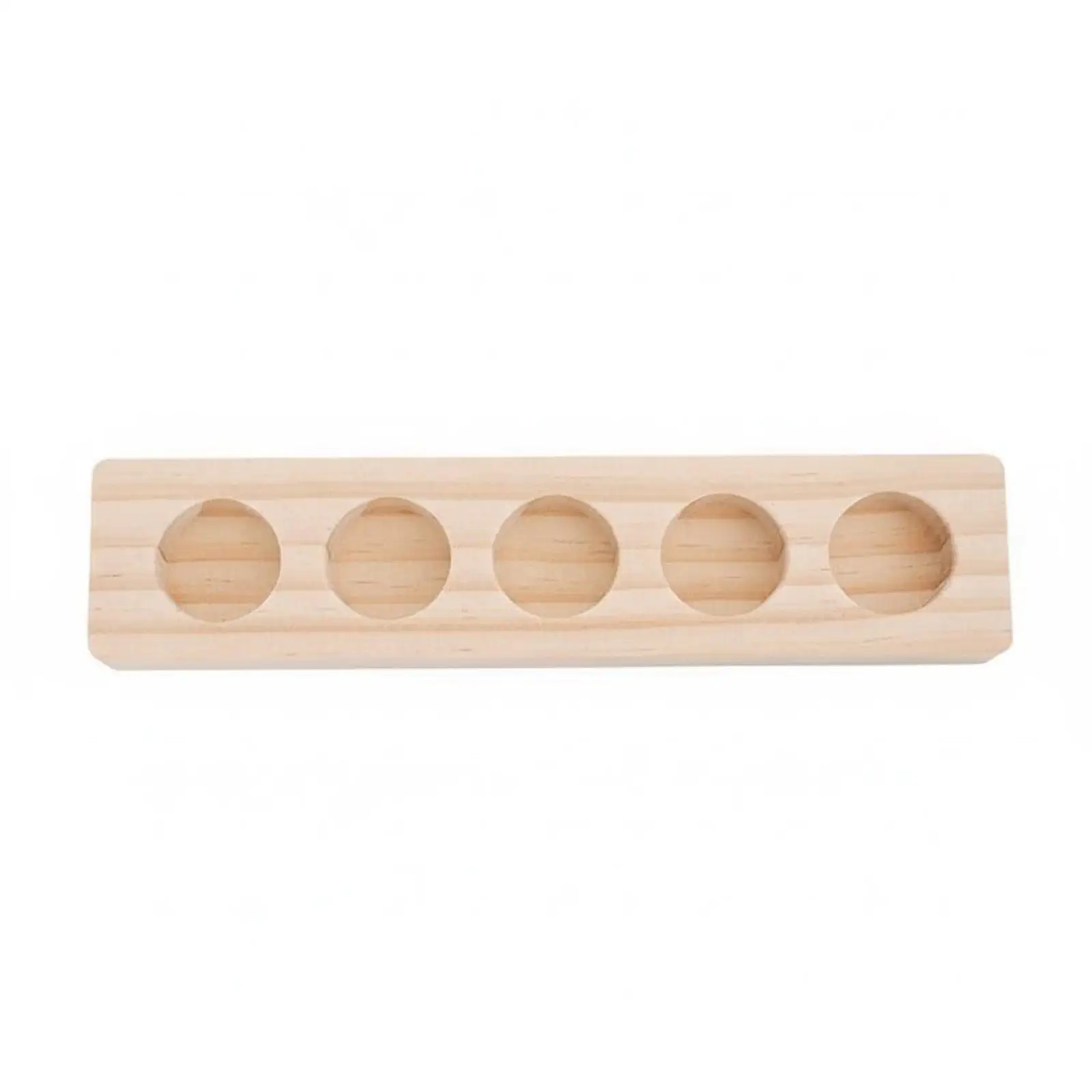 Desktop Display Shelf Wooden Essential Oil Rack Multi-hole Organizer Storage Stand for Home Office Makeup Station