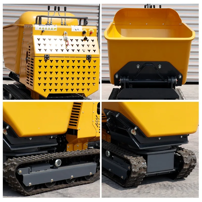 Hydraulic Crawler Dumper Truck Mini Wheelbarrow Customized Track Crawler Mini Dumper Crawler Loader