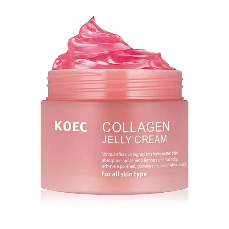 ครีมหน้าเจลลี่คอลลาเจน100กรัมครีมเจลลี่คอลลาเจนนุ่มชุ่มชื้นลดขนาดรูขุมขนบำรุงให้ความชุ่มชื้น2024ใหม่