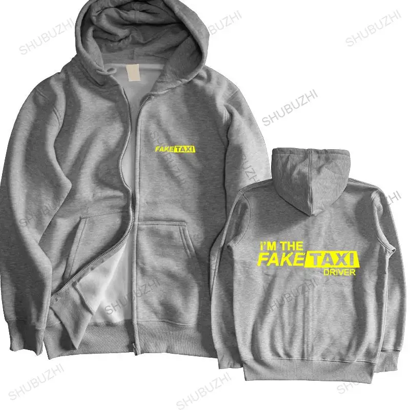 fashion brand winter hoodies Faketaxi hoodies I'M The Fake Taxi Driver Inspired Design male hooded zipper warm jacket