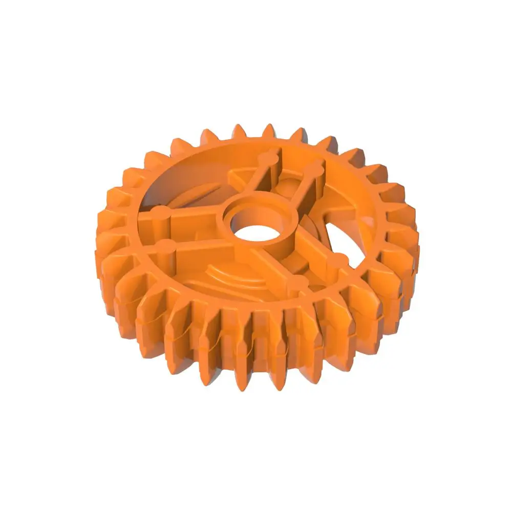 Gobricks 1PC 65413 Differential Gear Bricks 28 Teeth with Parts Round Axle Hole Compatible MOC Gear Rally Car Kid Toy Particle