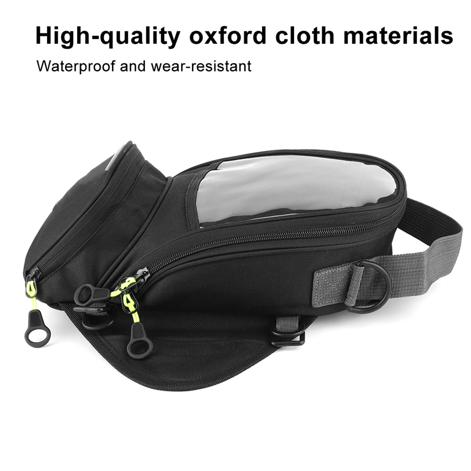 Wasserdichte Kraftstofftasche Magnet Navigation Satteltasche Große transparente Fenster Motorrad Rucksack Navigationstasche Motorrad
