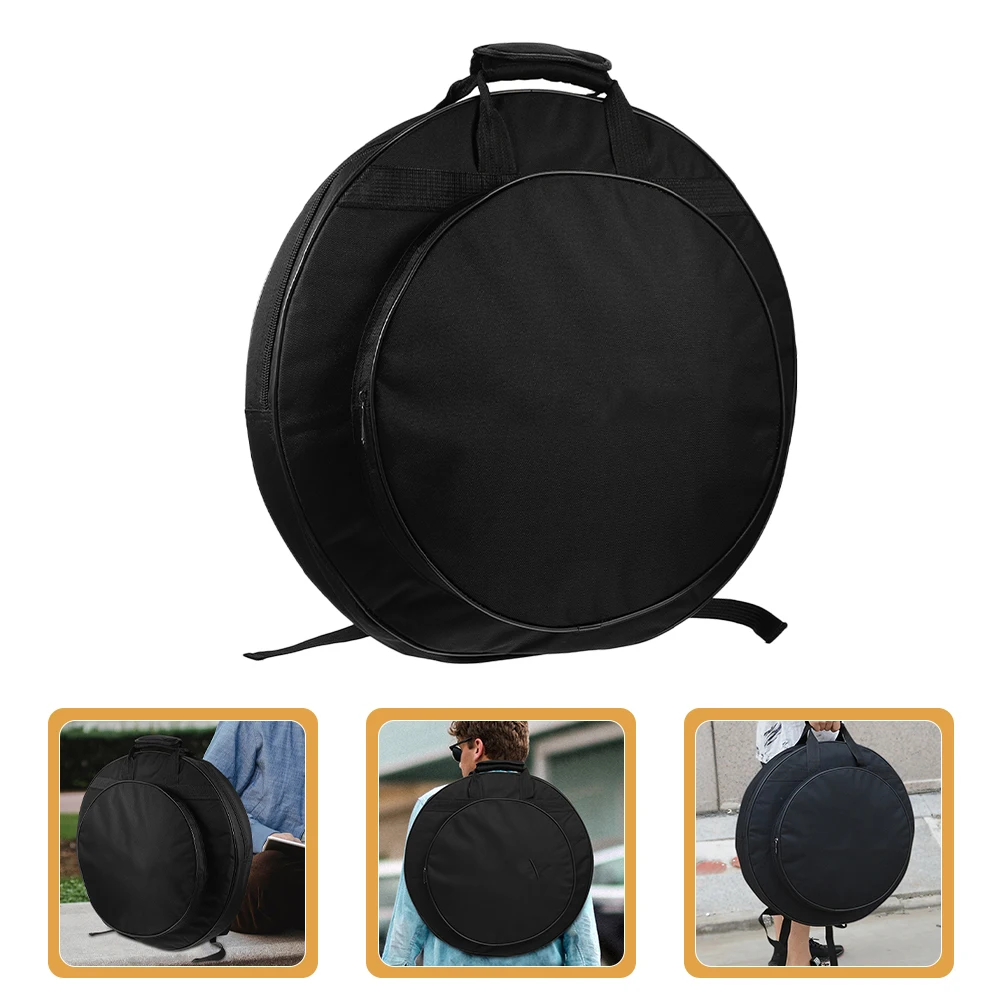 

Thickened Bag Portable Travel Backpack For Outdoor Drum Cymbals With Protective Sponge Inserts Large Storage Space Cymbal