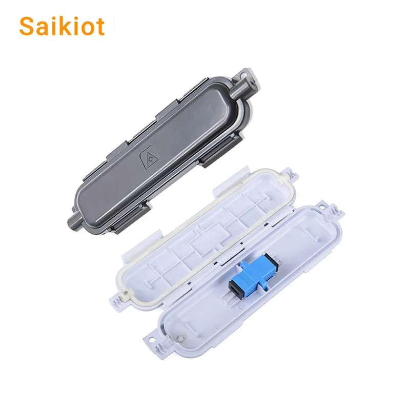 

Saikiot Fiber Joint Protection Fusion Box Optical Fiber Junction Box FTTH Optical Fiber Optical Lead-in Cable Joint Kit Box