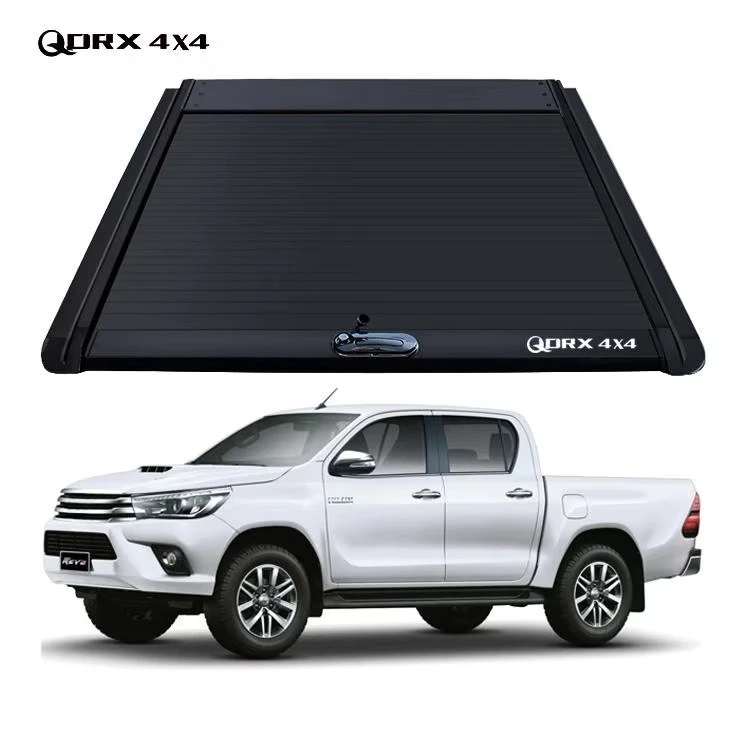 

High Quality Retractable Roller Lid Shutter Aluminum Alloy Tonneau Truck Bed Cover for 2015+ Hilux Revo
