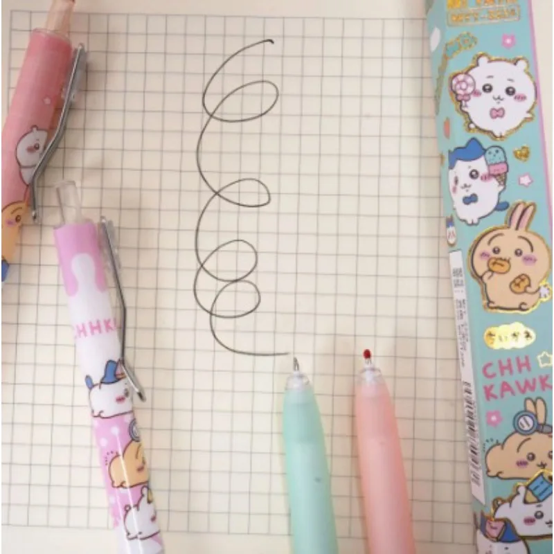 Chiikawa Blind Box Pen Set Cartoon 0.5mm Press Neutral Pen Student High Beauty Anime Stationery