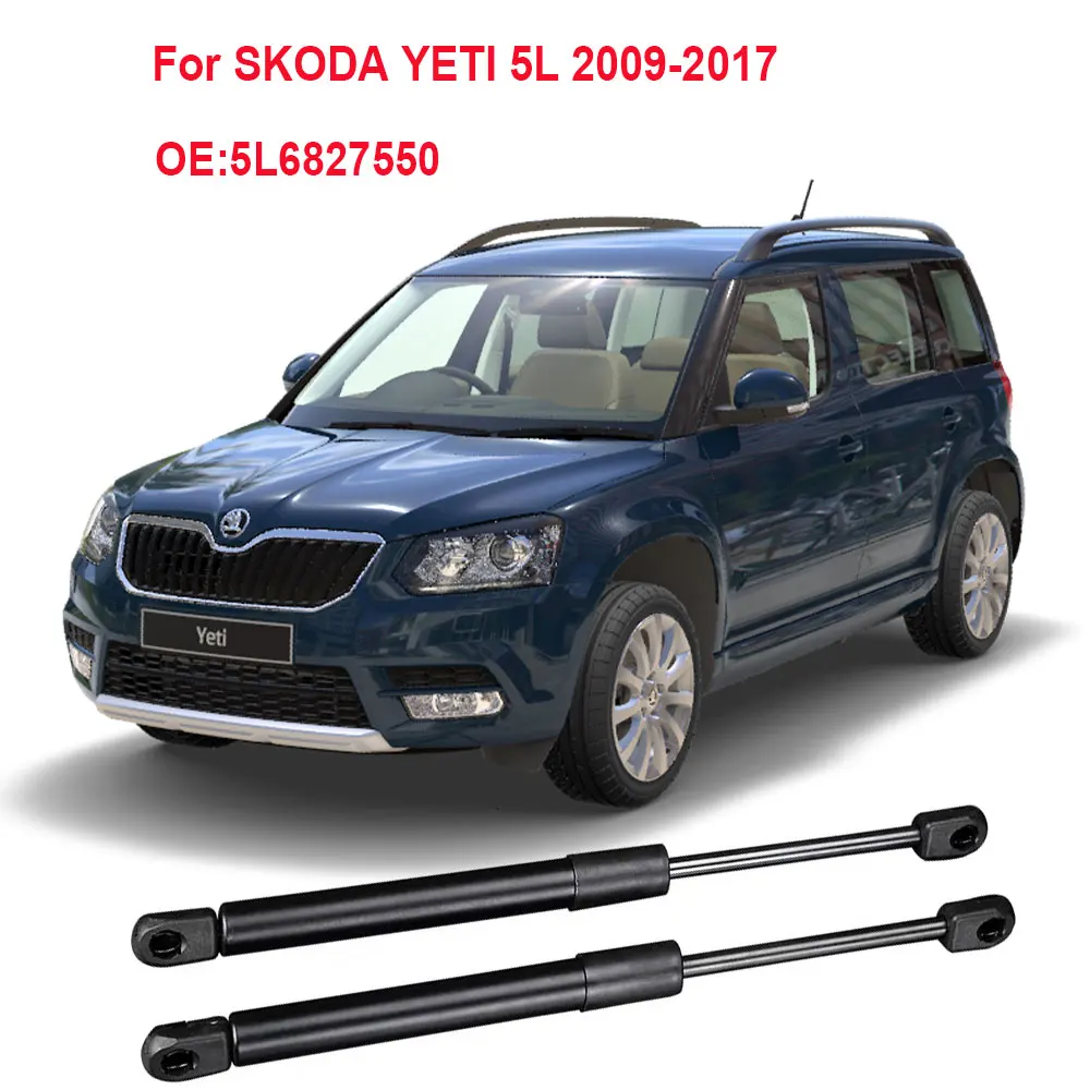 2PCS Rear Tailgate Boot Trunk Gas Spring Struts For SKODA YETI 5L 2009 2010 -2017 5L6827550