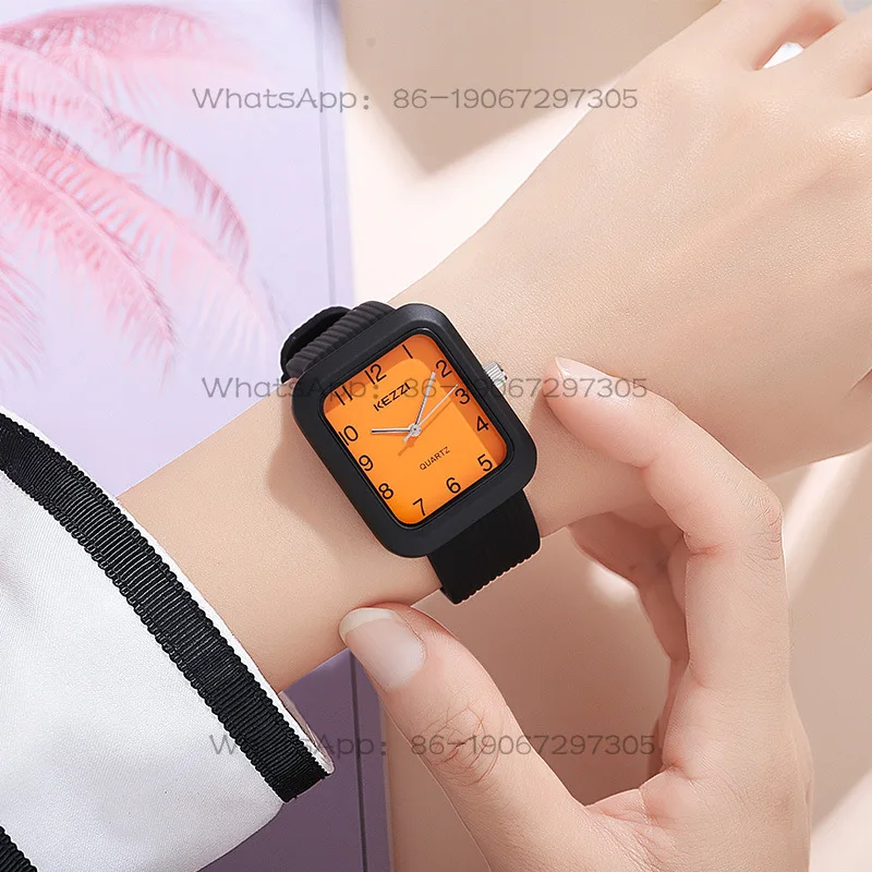 Customized new watch Student leisure sports versatile waterproof silicone waterproof quartz watch