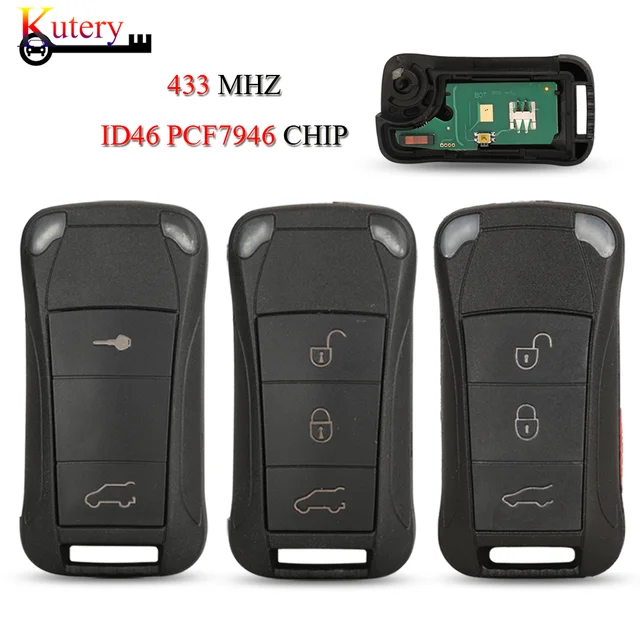 jingyuqin składany zdalny inteligentny klucz samochodowy do Porsche GTS Cayenne 2/3/4 przyciski 315/433Mhz ID46 PCF7946 Chip półinteligentny