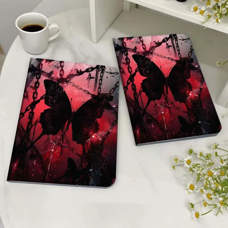 

Golden Butterfly Art Pattern Case For Honor MediaPad MatePad 6 7 X8 M5 M6 V6 V7 T5 T10 T10s 10 11 SE C5e X8a Pro Lite Tablet