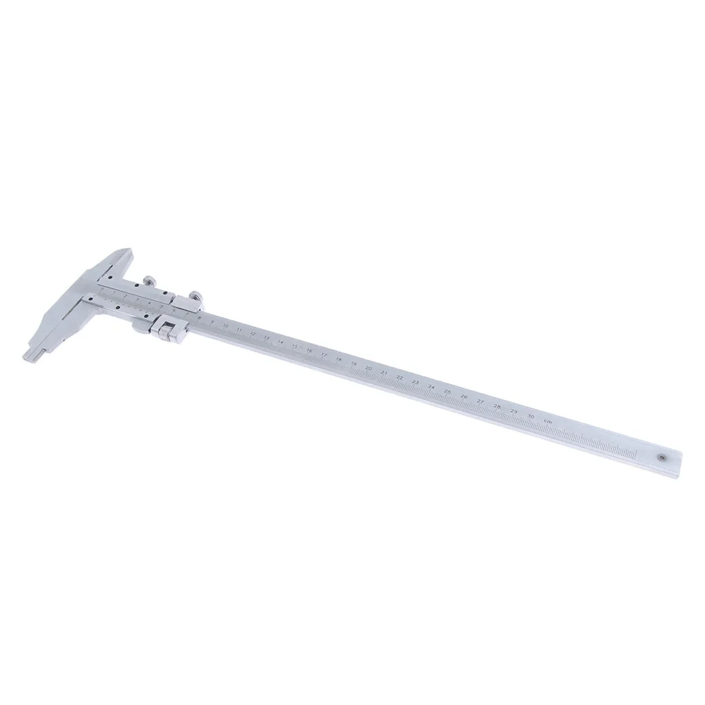 0-300mm Precision Stainless Steel Vernier Scale Ruler Caliper Metric mm