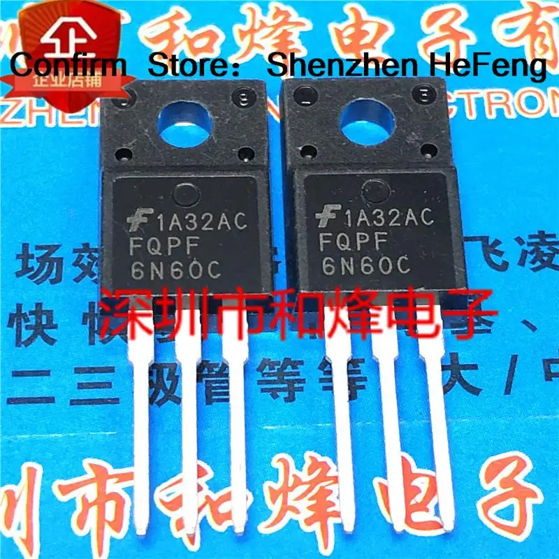 5PCS-10PCS FQPF6N60C 6N60 P6NK60ZFP     Original On Stock Quicky Shipping