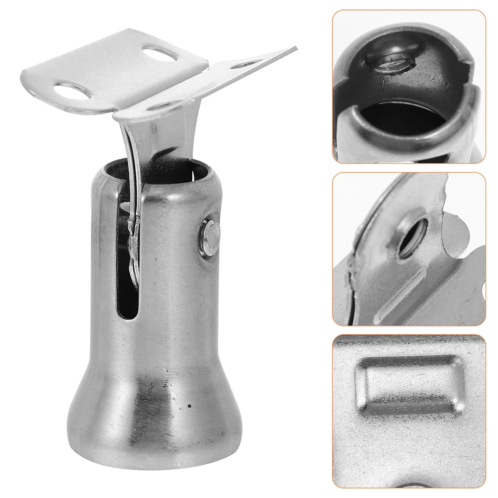 6 ชิ้นสแตนเลสสตีล Handrail วงเล็บยืดหยุ่นทนทานราวบันไดสนับสนุน Banister วงเล็บในร่มกลางแจ้งบันได