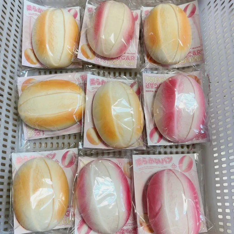 Squishy simulado creme pão squeeze brinquedo lento subindo alívio do estresse sensorial fidget para tdah autismo crianças adultos presente