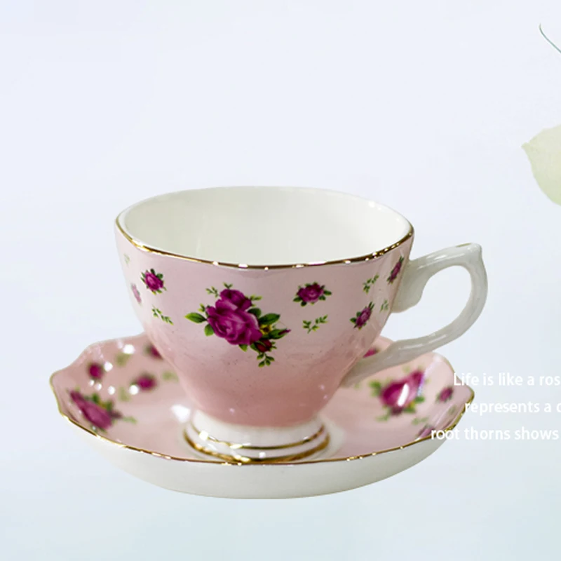 British Pastoral Afternoon Teapot Bone China Coffee Cup Set, Home Ceramic Pot