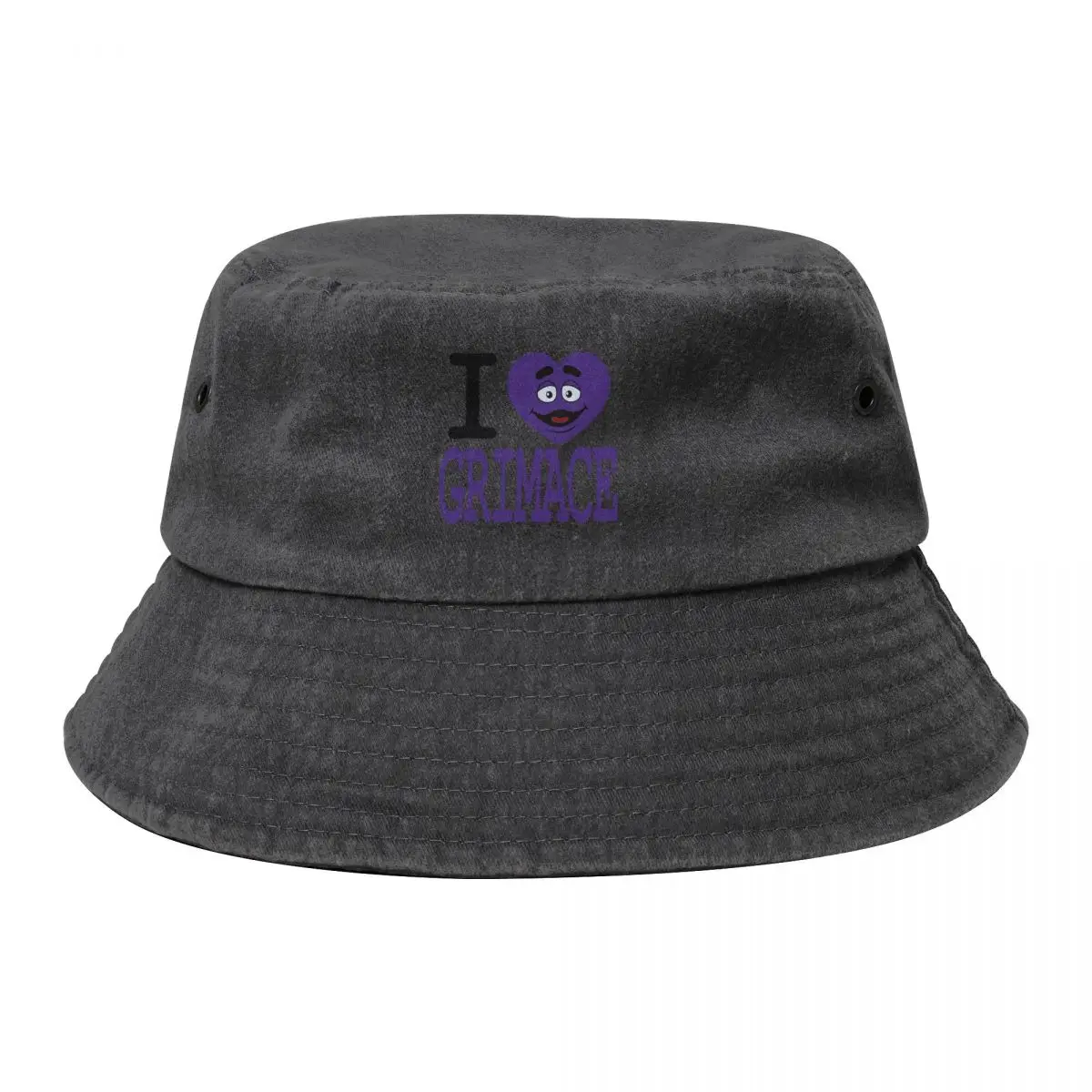 i love grimace Bucket Hat Vintage Hat Luxury Brand Beach Bag funny hat Women's 2024 Men's