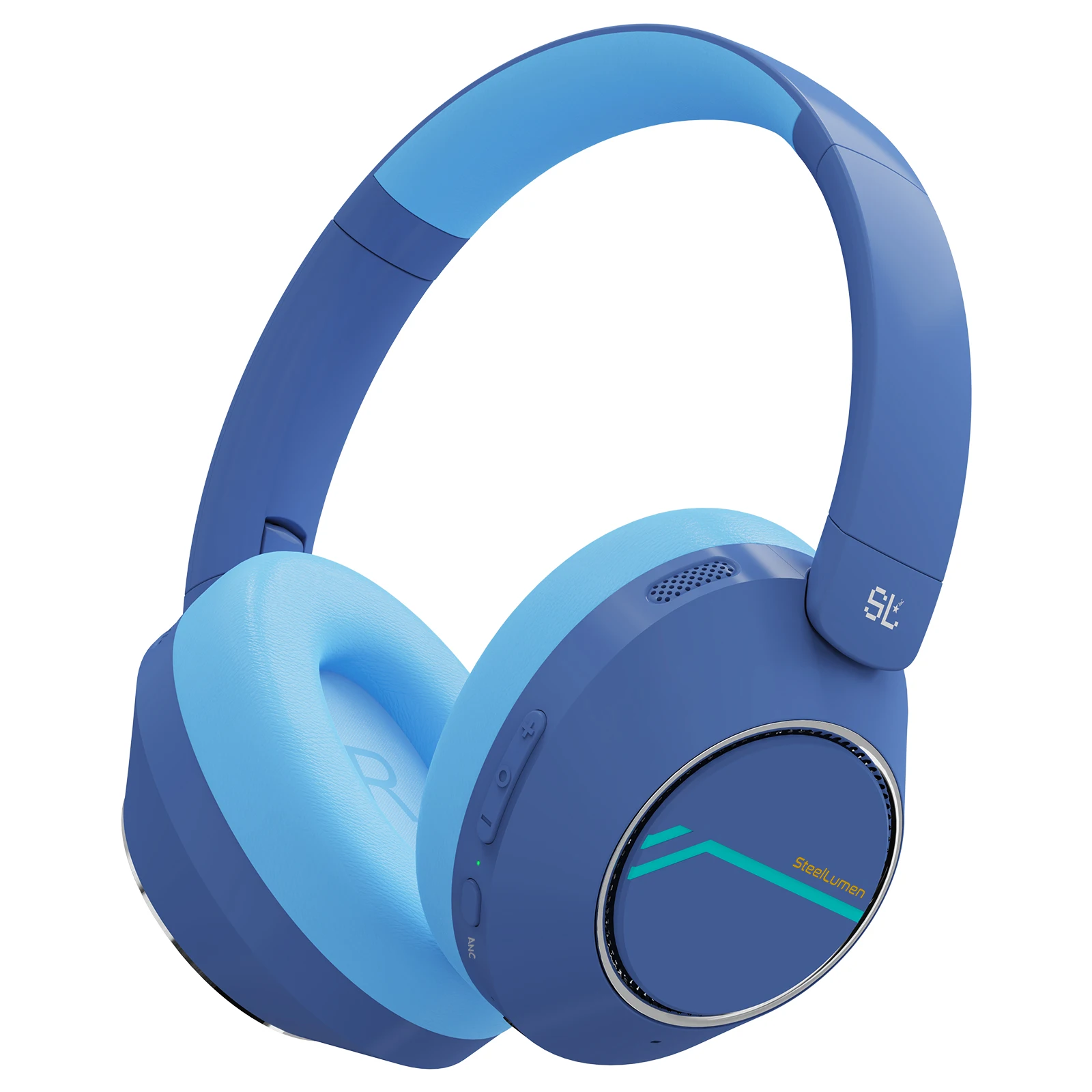Kabellose Bluetooth-Kopfhörer für Kinder, aktive Geräuschunterdrückung, sichere Lautstärke, faltbares Headset mit Mikrofon für Kinder und Teenager – Detail 11