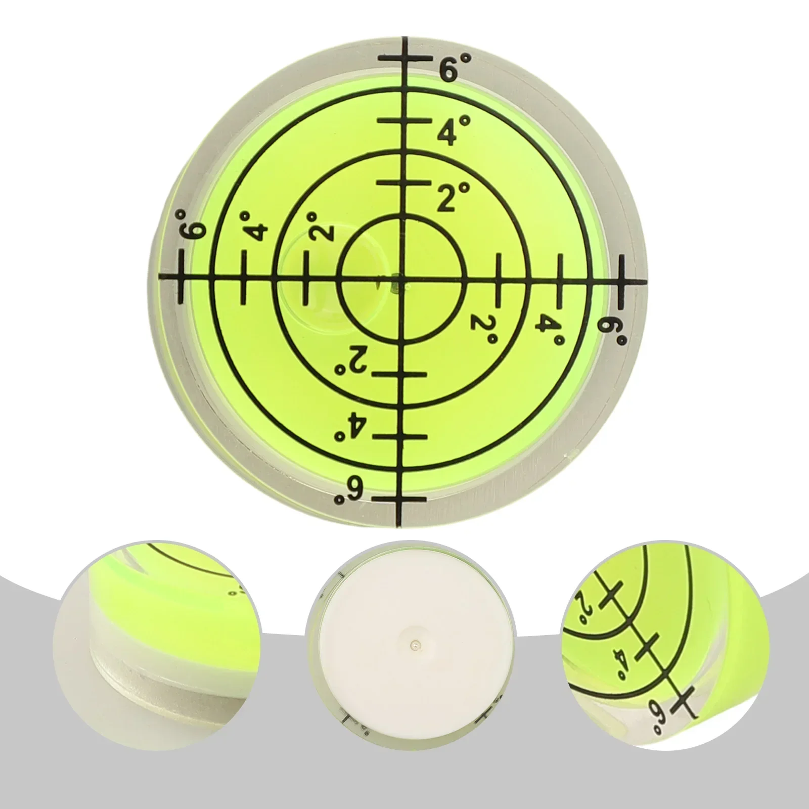 2Pcs 32mm For Spirit Bubble Level For Spirit Level Measuring Meter Circular Inclinometer Horizontal Ruler Measure Tools