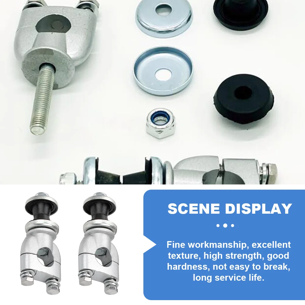 

2Pcs Motorcycle Handlebar Riser Aluminum Alloy Stable Handlebar Clamp for Motorbike Driving Comfort Motorcycle Bar Clamp