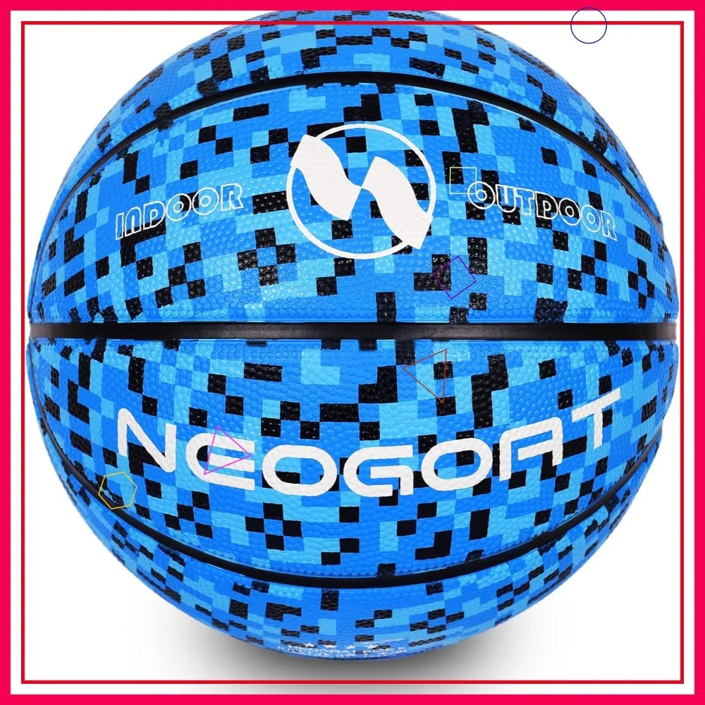 

Kids Basketball Size 3/4/5, 22/25.5/27.5" Durable High-Bounce Rubber for Indoor & Outdoor Play