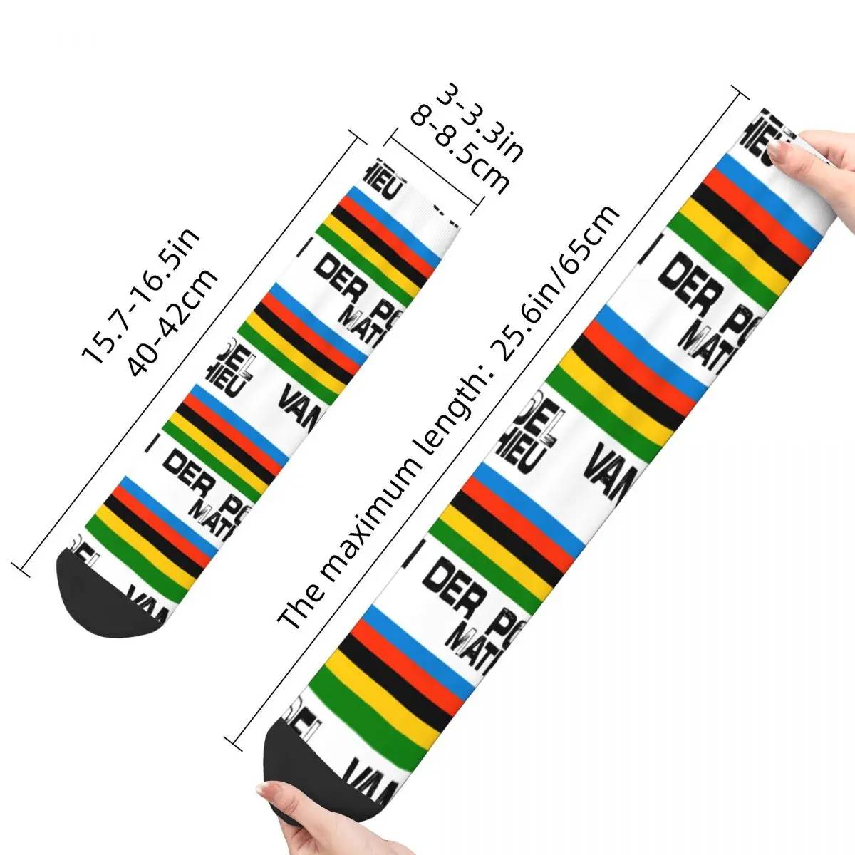 Female Van Der Poel Mathieu Socks Super Soft Fashion Socks Novelty Merchandise Middle TubeCrew Socks Best Gift Idea