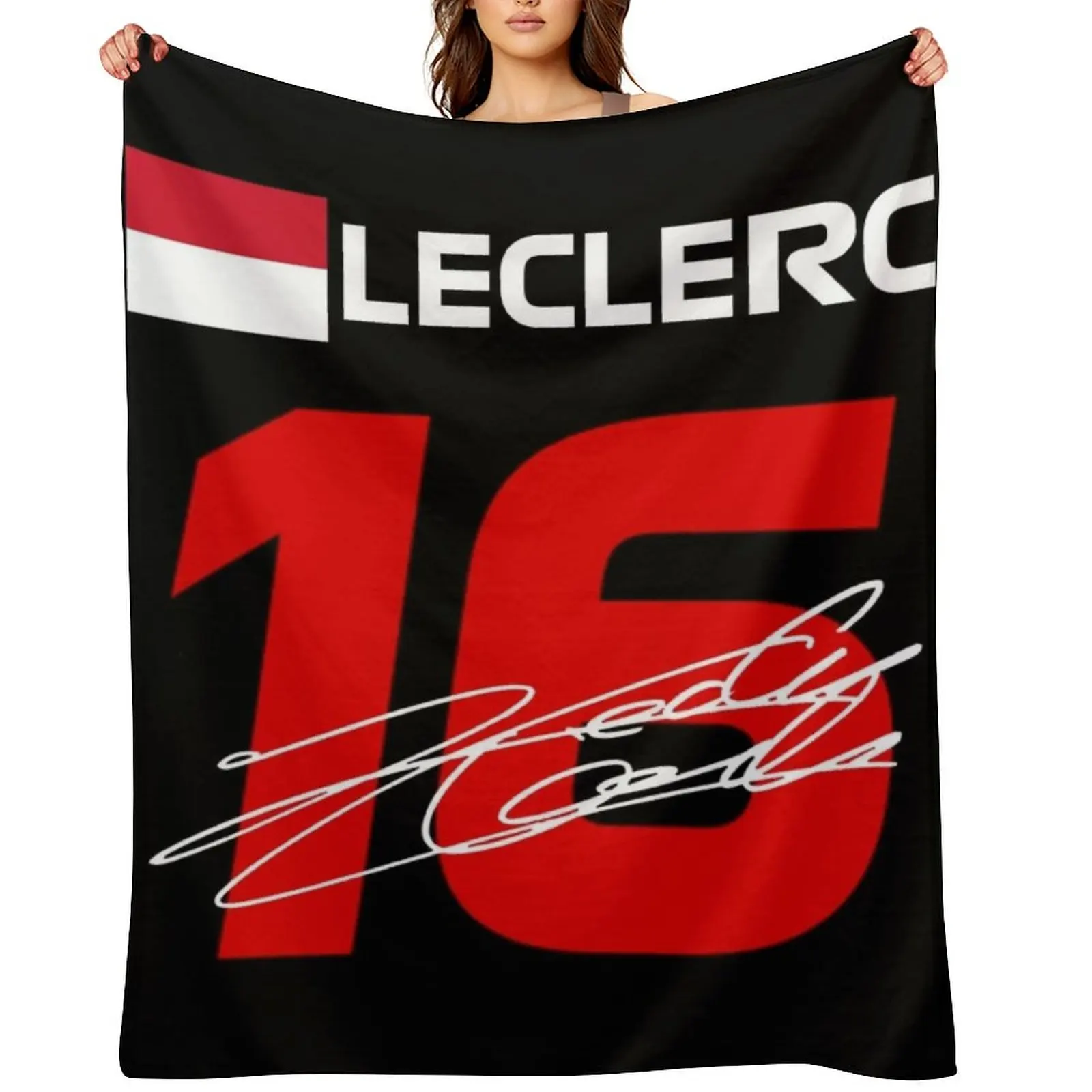 

LECLERC 16 F1 2022 Throw Blanket Multi-Purpose Loose Hair valentine gift ideas Blankets