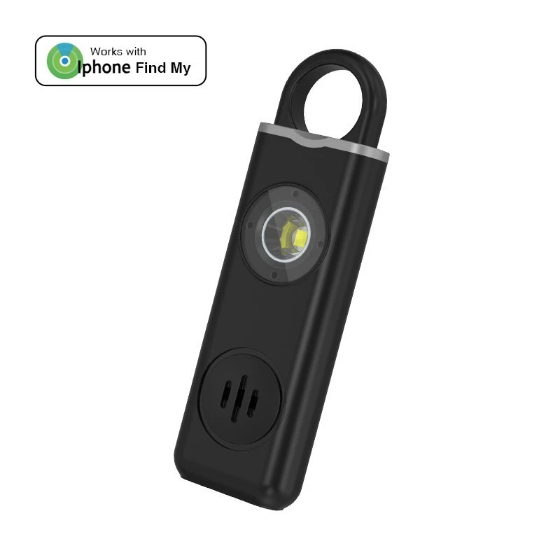

CD Airtag Locator Finder for IOS FindMy App Smart Tag Tracker Self Defense Personal Alarm Women Elderly 130dB Loud Keychain