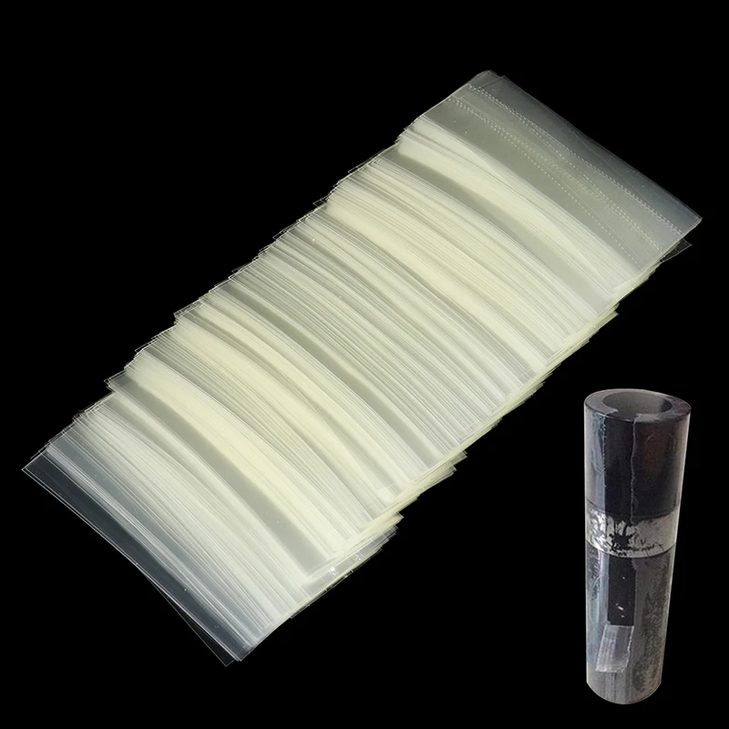 200 unidades/lote, bandas termocontraíbles de 3.2x7.5cm, sellos térmicos antimanipulación para envases de bálsamo labial/chapstick