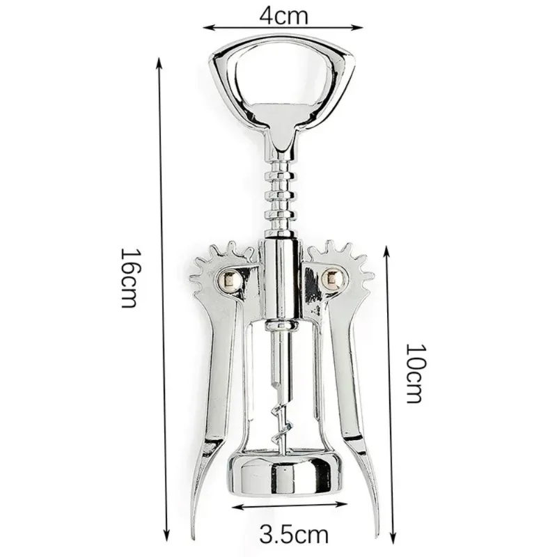 Wine Opener Stainless Steel Red Wine Opener Wing Type Metal Sommeliers Corkscrew Bottle Openers Corkscrews Wine Cork Remover