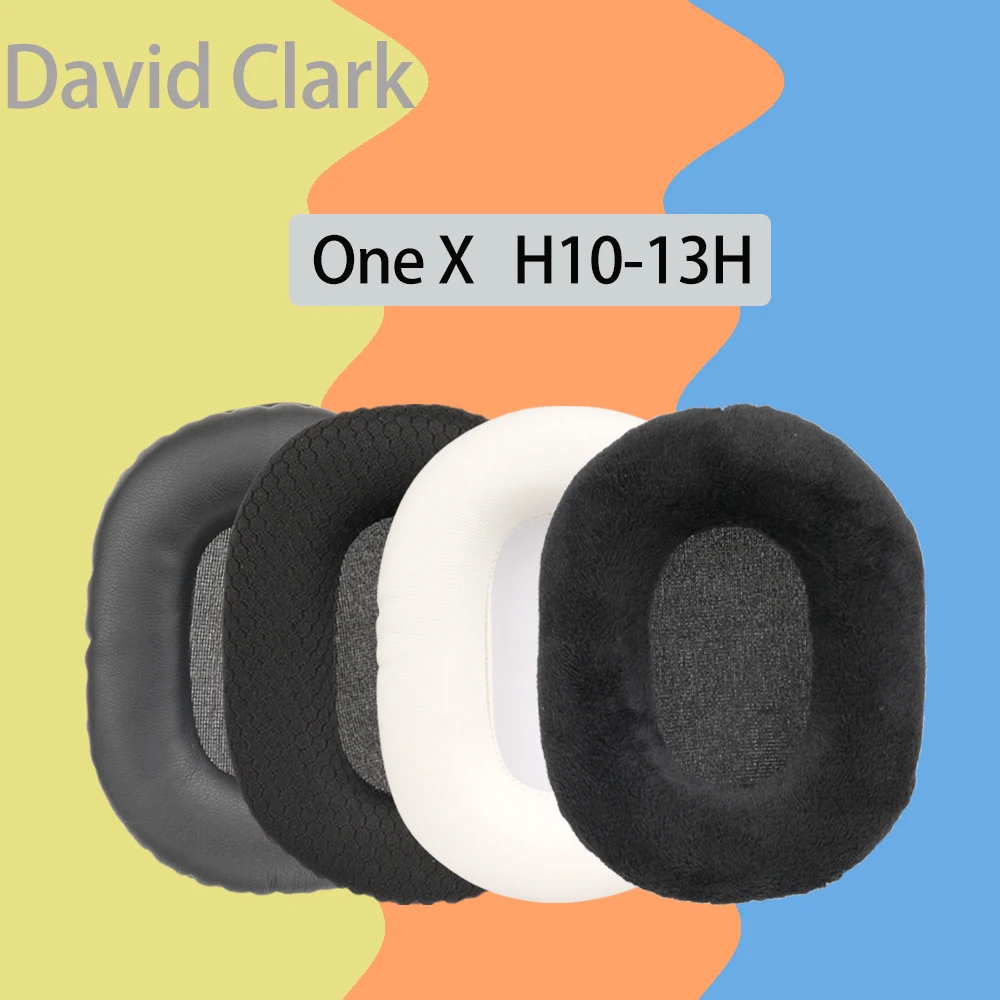 Ademend Mesh Oorkussen voor David Clark One X Hoofdtelefoon H10-13H Oorkussens Headset Pads Cover Zacht Warm Velours Leer Schuim