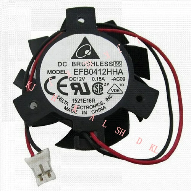 

N FOR ASUS MODEL EFB0412HHA DC12V 0.15A -AC09 -BP33 2-pin graphics card cooling fan