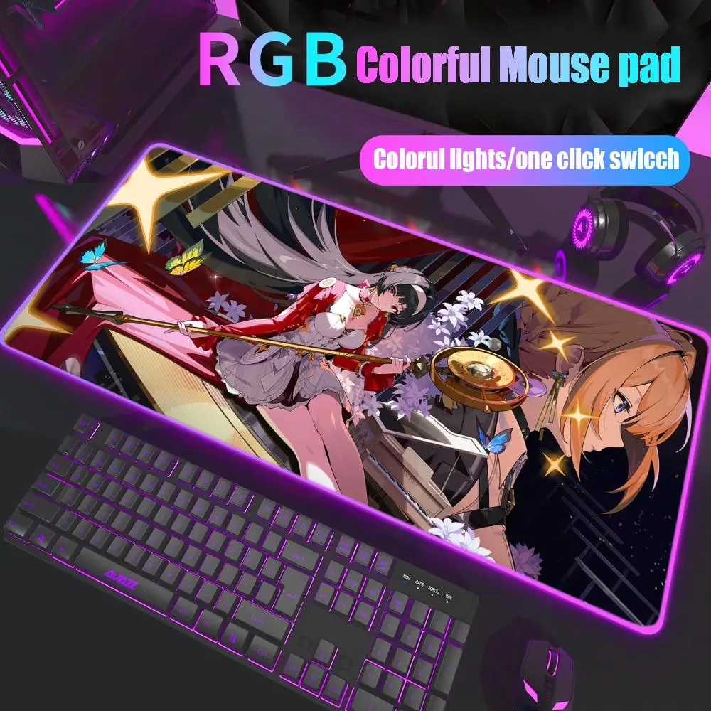 

Zenless Zone Zero Astra Yao Mouse Pad Gamer Rgb Desk Mat Back Light Led Mousepad Setup Gaming Deskmat Big Mousepad Backlight