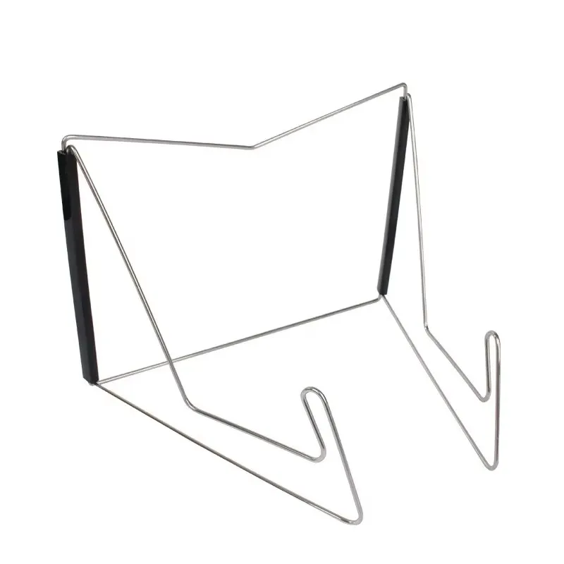 Adjustable Metal Reading Stand - Bookend Support Limiter Fold-N-Stow Small Book Rest for E-Books And Novels