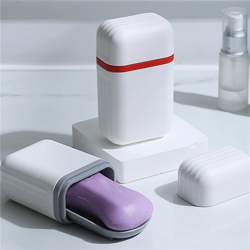 1Pc portasapone portatile scatola portaoggetti sigillata scatola portasapone da viaggio impermeabile per la casa da bagno scatola portaoggetti per esterni scatola portasapone vassoio Organizer