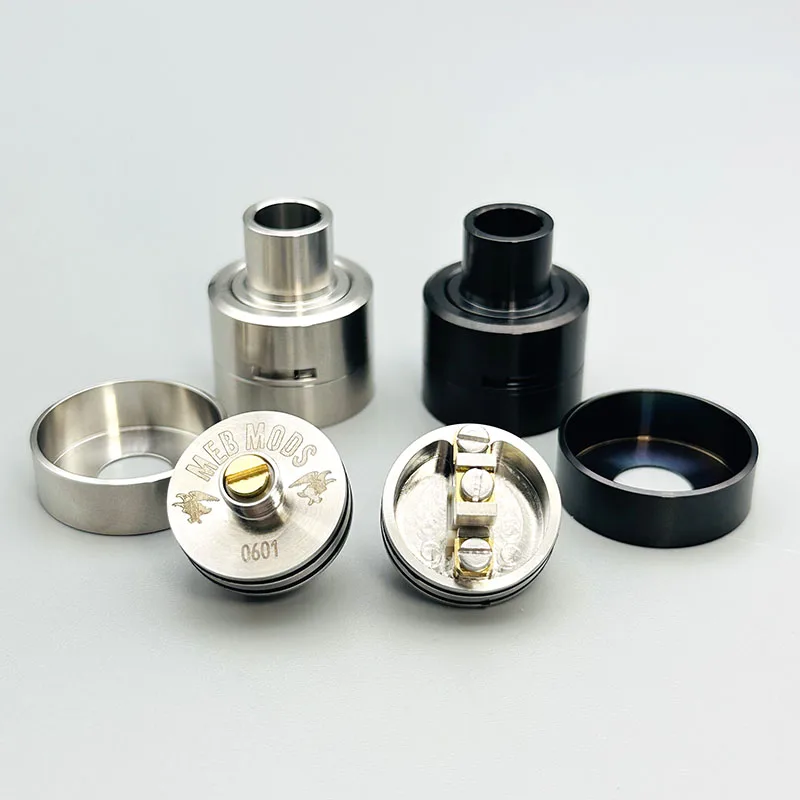 DIY Matty RDA Tank Atomizer 316SS double Single Coil Rebuilding Dripping Tank With Squonk BF PIN 24mm Ring For 510 Vape BOX Mod
