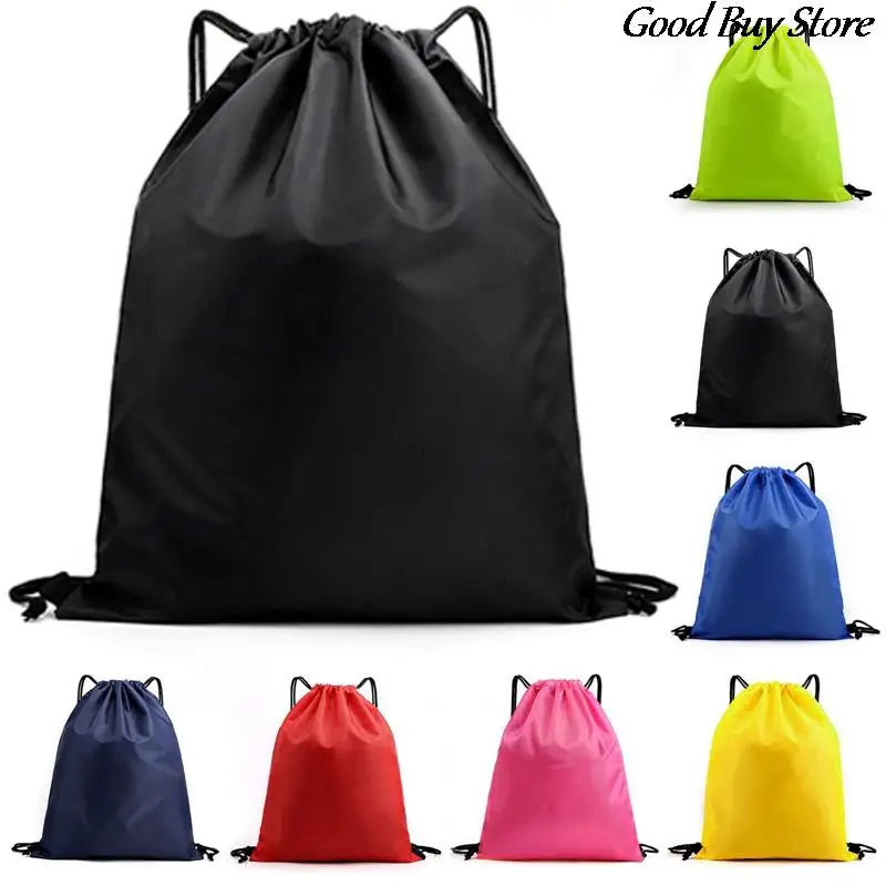 

Drawstring Gym Bag Women Men String Bags Swimming Pool Clothes Shoes Storage Waterproof Packaging Pocket Unisex Fitness Backpack