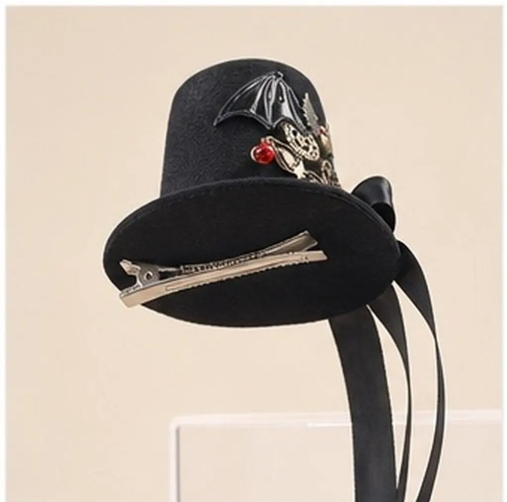 Vintage Punk Retro Hairpin Party Hair Decor Hat Headdress Head Accessory for Women Universal Fit Standout Photo Prop