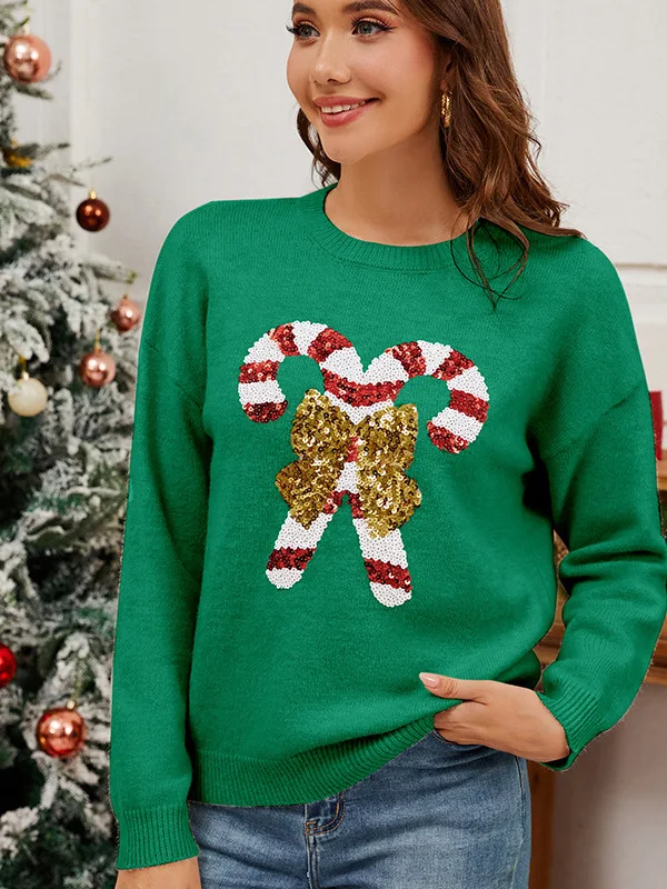 

Cisas Long Sve Cisas round Ne Pullover Sweater Comfortable Velvet Women's Casual Sle Winter Faion Online Exclu...