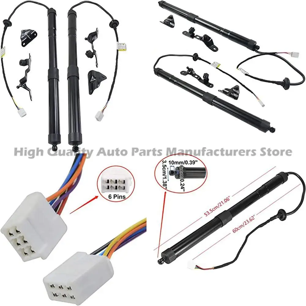 

Для одной пары электроподъемных ворот Стойка Сверхмощная замена газового амортизатора Индивидуальная посадка Прочная металлическая и пластиковая опора двери автомобиля для