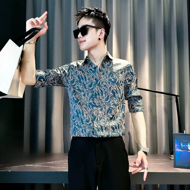 

2026 New Summer Men's Short Sleeve Shirt Casual Trendy Korean Style Premium Versatile Daily Wear