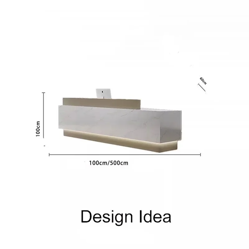 Beauty Simple Cashier Reception Desk Counter Office Luxury Reception Desks Modern Salon Escritorio De Recepcion Office Furniture