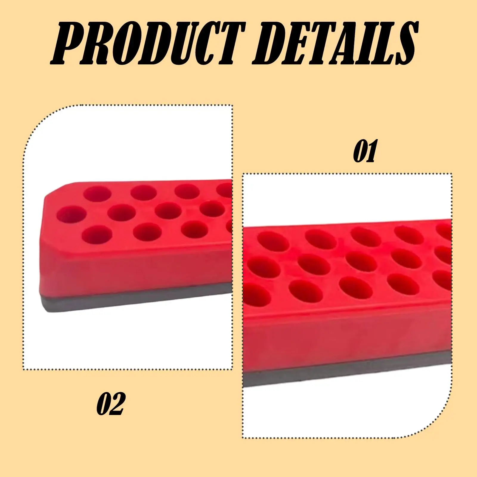 Portapunte esagonale affidabile con base magnetica per banchi da lavoro, spazio di lavoro in ufficio